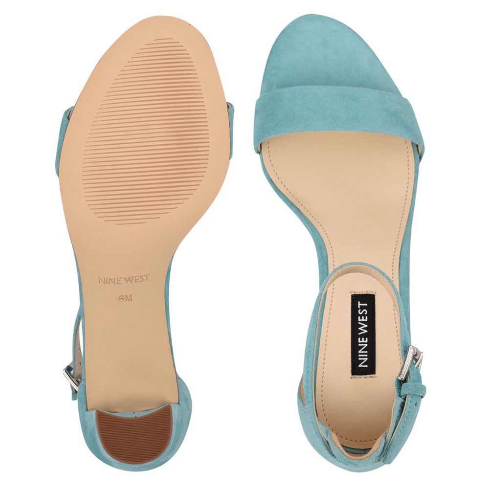 Turquoise block heel discount sandals